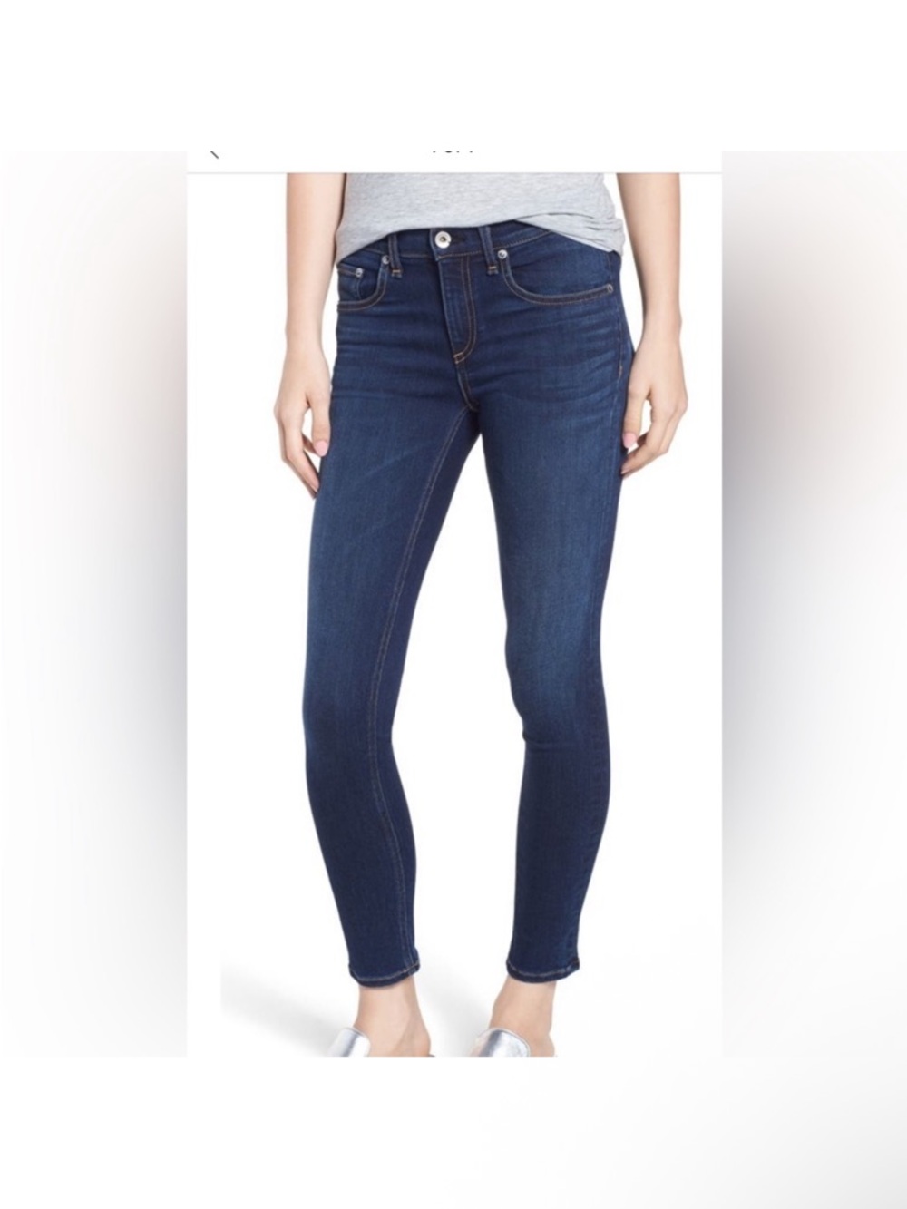 rag & bone Dark Blue Skinny Jeans
